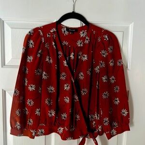 Madewell floral bouse